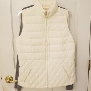 Talbots cream vest EUC